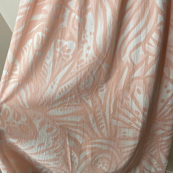 Vintage 70s Pink Tabby of California Abstract Botanical Print Shirtdress Sz 10 - Picture 13 of 13